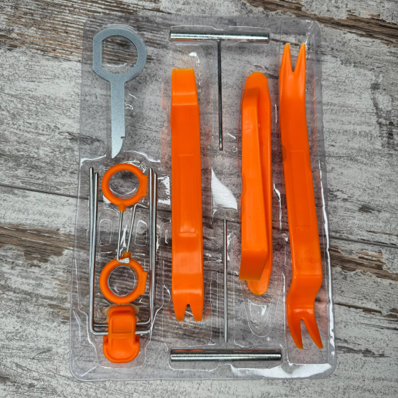 Набір знімачів пистонів, обшивки, панелей, магнітол 12шт, пластикові та металеві інструменти Київ