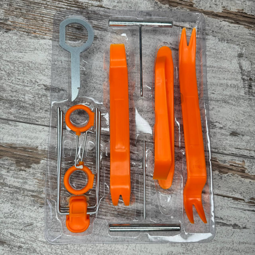 Набір знімачів пистонів, обшивки, панелей, магнітол 12шт, пластикові та металеві інструменти Київ - фото 1