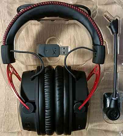 Безпроводные Навушники з мікрофоном HyperX Cloud Alpha Wireless Black (4P5D4AA) open box. Киев