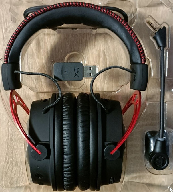 Безпроводные Навушники з мікрофоном HyperX Cloud Alpha Wireless Black (4P5D4AA) open box. Киев - изображение 3