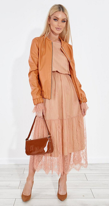 Яркая куртка из эко кожи Киев - изображение 3