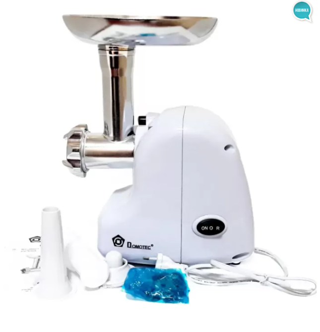 Електром’ясорубка DOMOTEC MS-2017 W/R 2500Вт, реверс, насадки для кеббе та ковбас, 3 решітки Одеса - фото 6