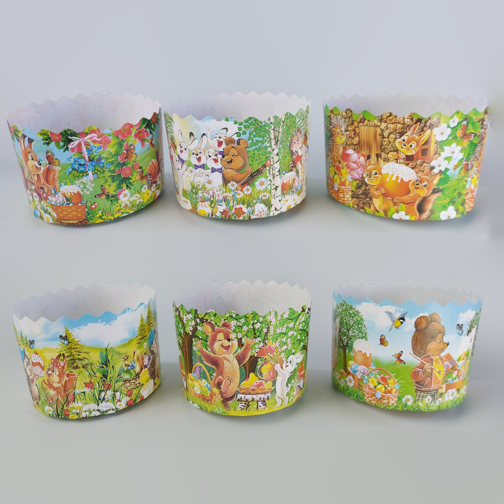 Форми паперові для куліча (85*130) Дитячі (400 г) (50 шт.) Харків - фото 1