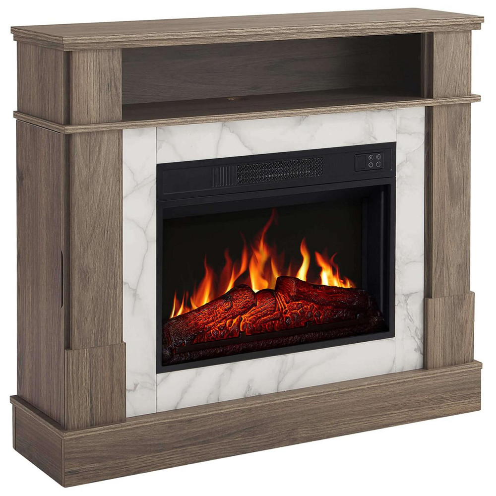 Камінокомплект ArtiFlame For Living AF23S дуб сірий з обігрівом і звуком горіння вогню Київ - фото 1