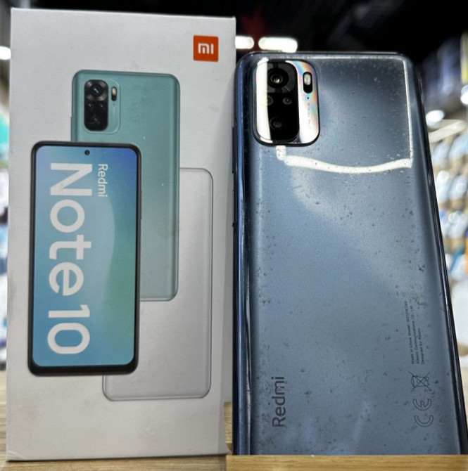 Телефон: Xiaomi Redmi Note 10 4/64Gb Onyx Gray. Київ - фото 1