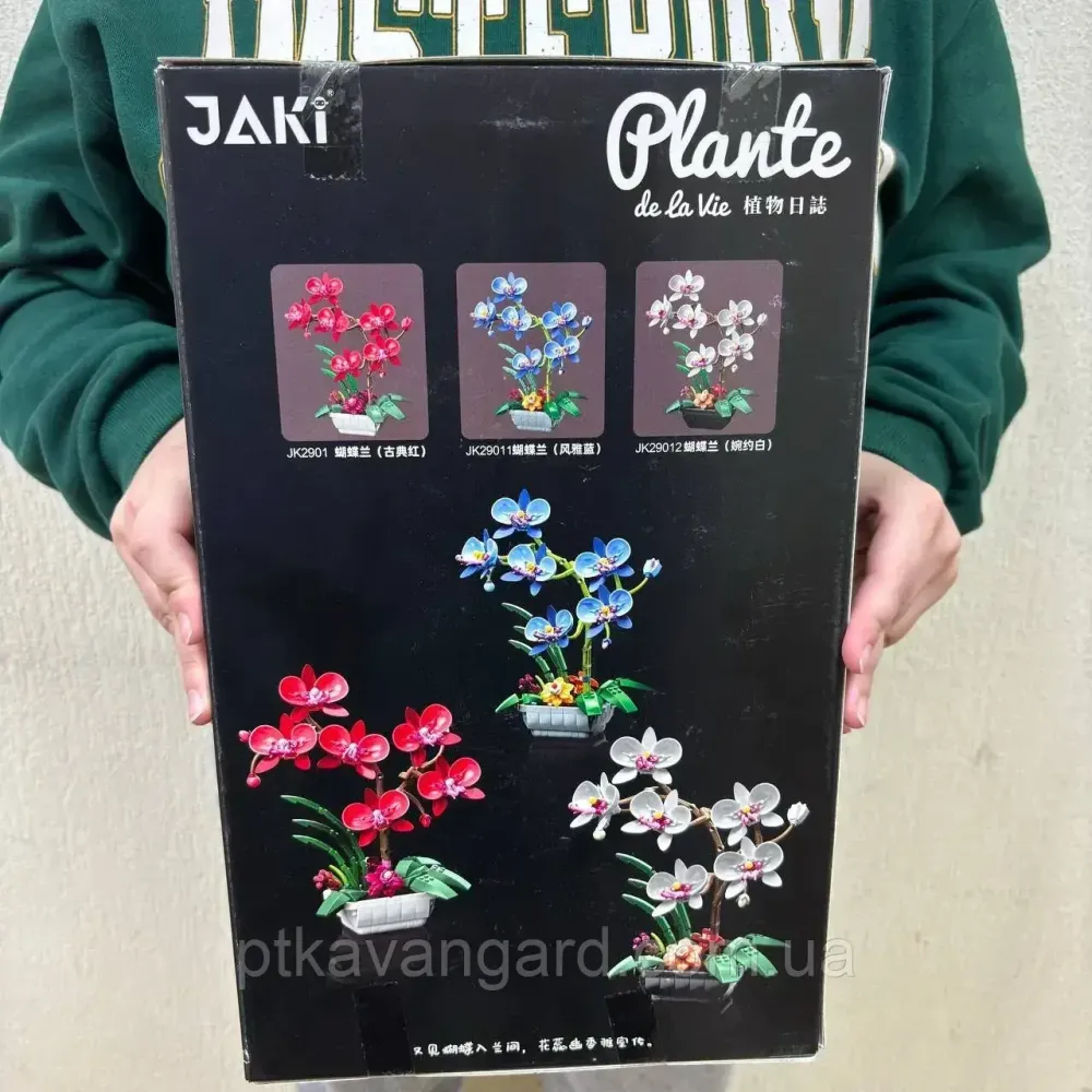 Конструктор орхидея на 562 детали конструкторный набор цветы в горшке подарок для детей и взрослых декор Хмельницкий - изображение 3
