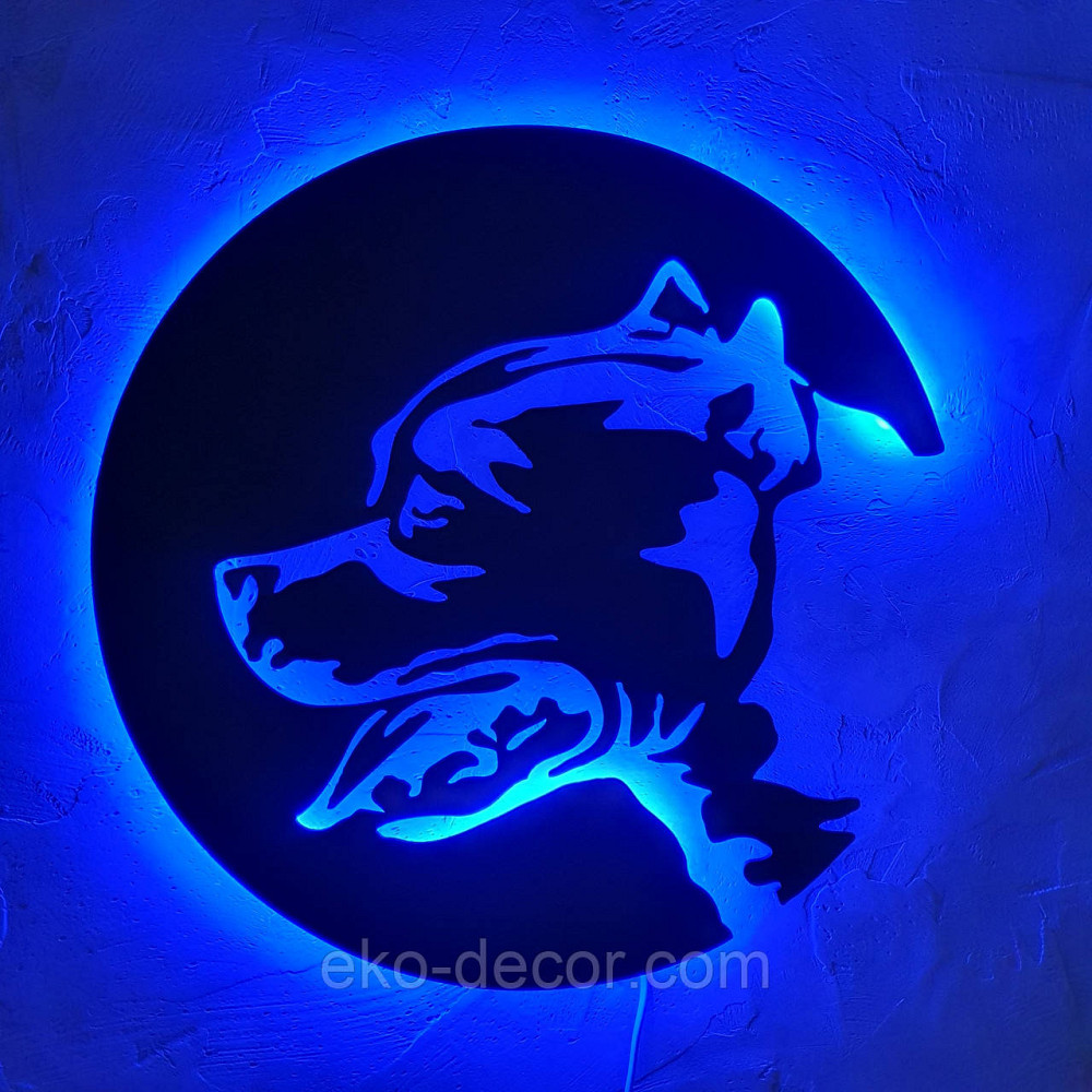 Декоративне настінне Панно з підсвіткою «Стаф», Декор на стіну 70*70 см Київ - фото 1