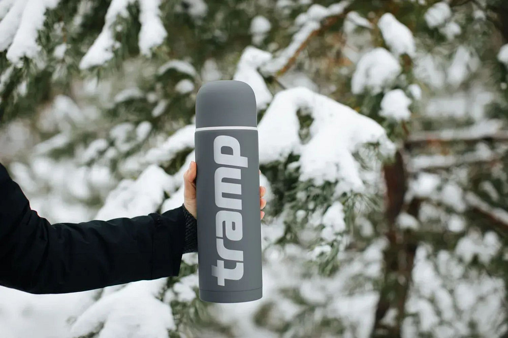 Термос TRAMP Soft Touch 1л Серый Київ - фото 10