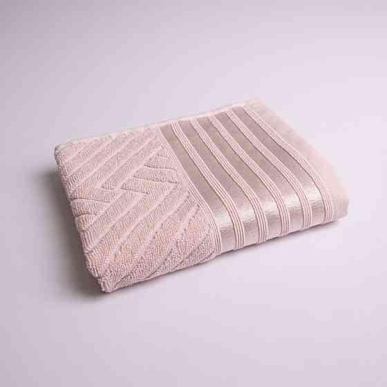 Набор махровых полотенец SOFT 3шт GM Textile 40х70см, 50х90см, 70х140см 500г/м2 (Розовый) Сумы