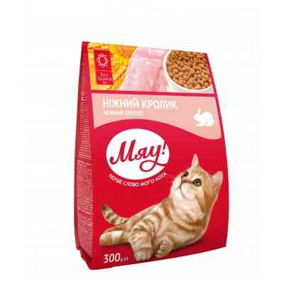 Сухой корм для кошек Мяу! с кроликом 300 г (4820215364546) Винница
