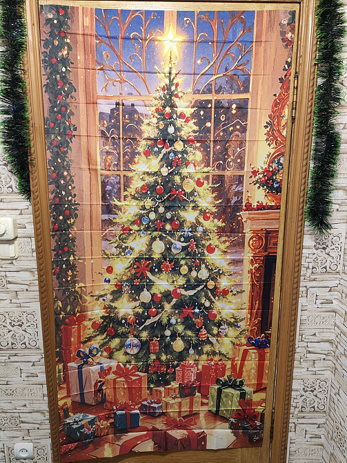 Банер на двері Різдвяний 