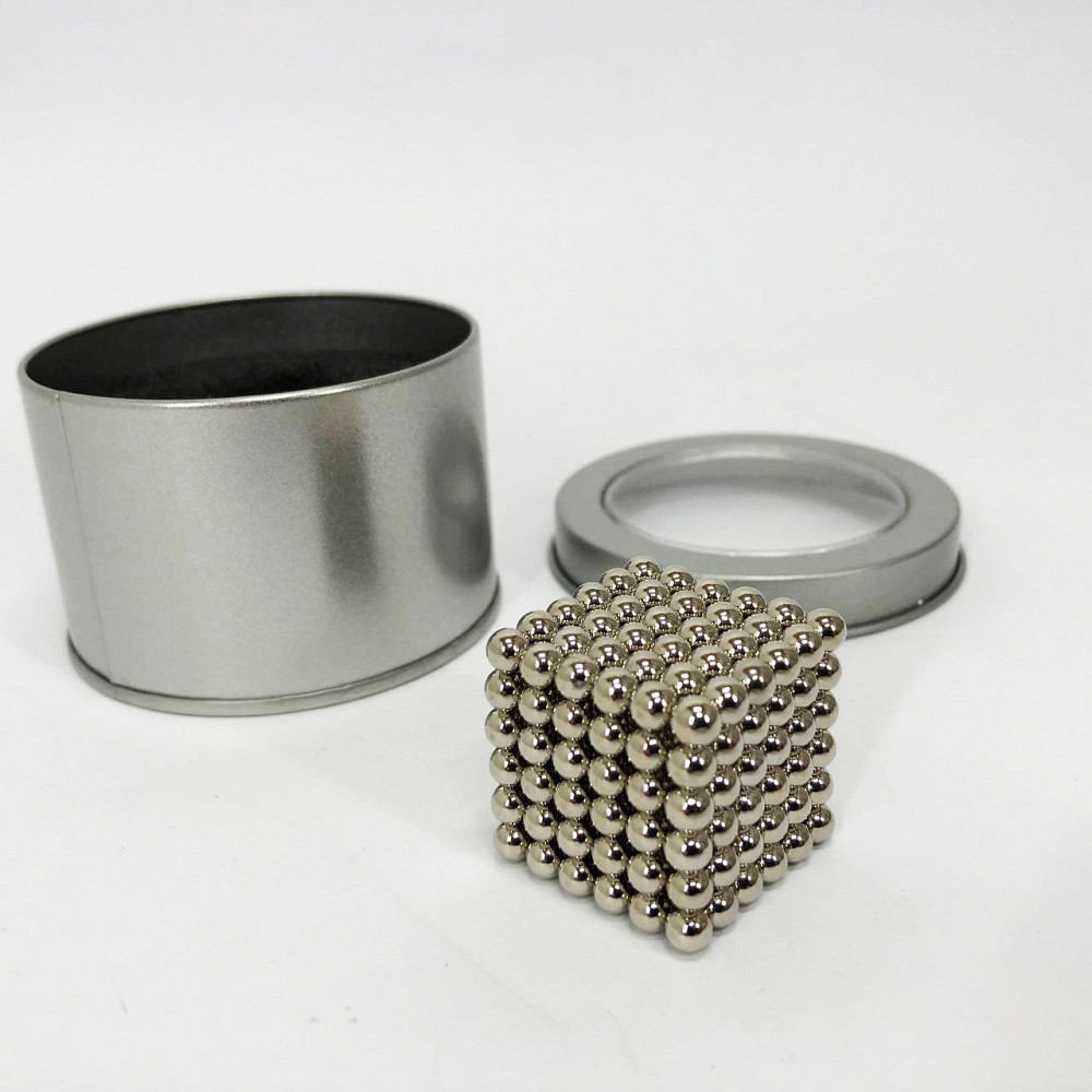 Неокуб магнітні кубики головоломка neocube Нео NeoCube Серебристый, Нео куб 5мм, KV-579 Іграшка неокуб Київ - фото 4