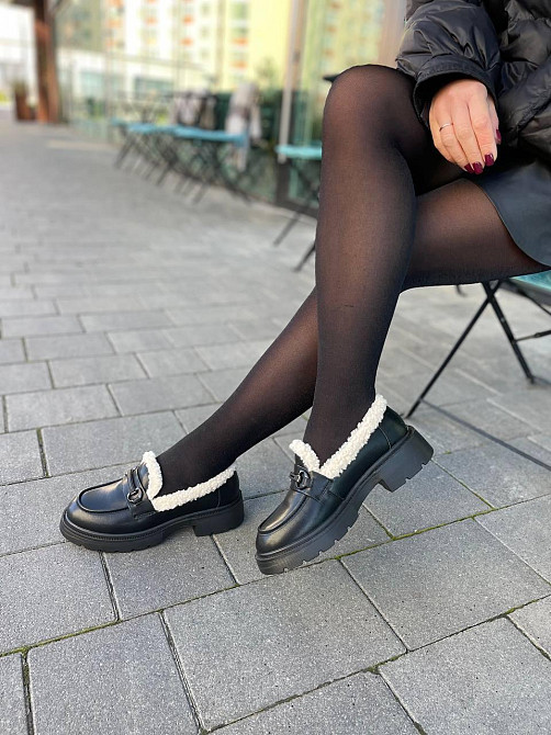 PLPS Лофери жіночі PLPS чорні натуральна шкіра низький хід 36-41 ( -1) Коломыя - изображение 4