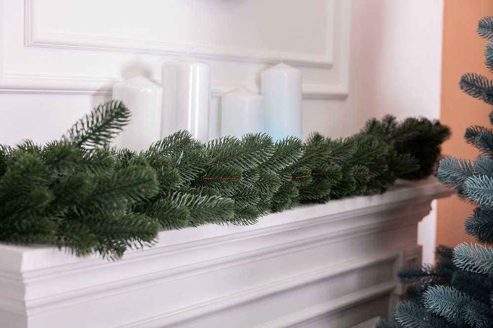 Зелена хвойна гирлянда 2 м Київ - фото 2