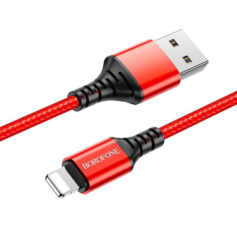 Кабель USB - Lightning Borofone BX54 Ultra Bright 1м 2.4А швидка зарядка для iPhone iPad шнур з чіпом захисту Одеса - фото 8