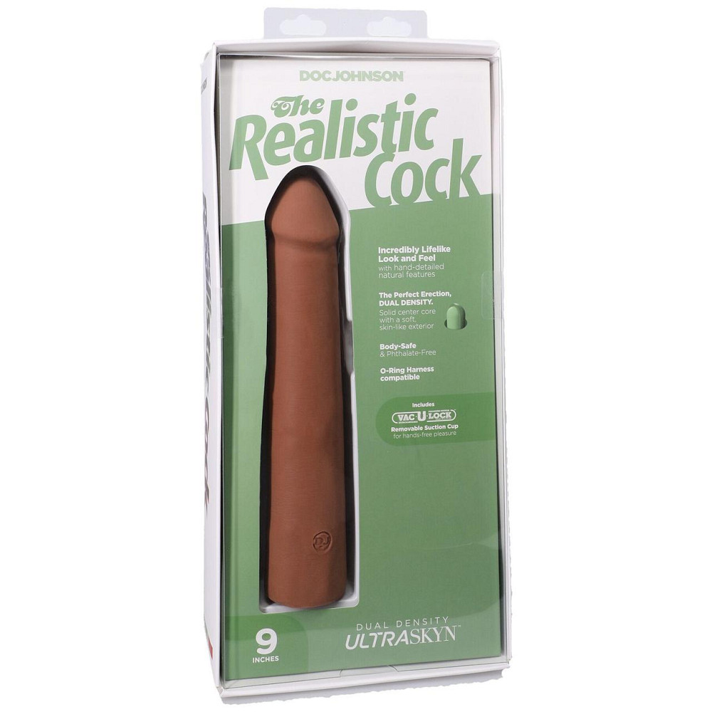 Фалоімітатор Doc Johnson The Realistic Cock ULTRASKYN - 9 Inch Caramel Sex Aura Київ - фото 8