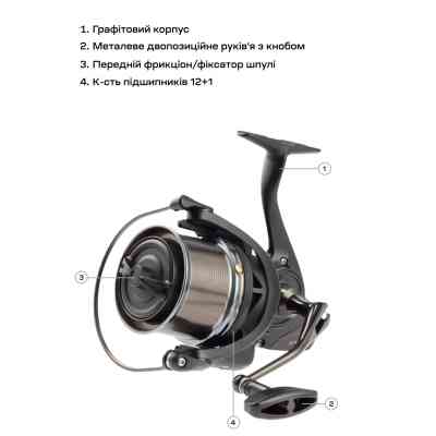 Катушка Brain Mission SE Reel 9000 12+1 BB 4.11 (1858.47.11) Винница