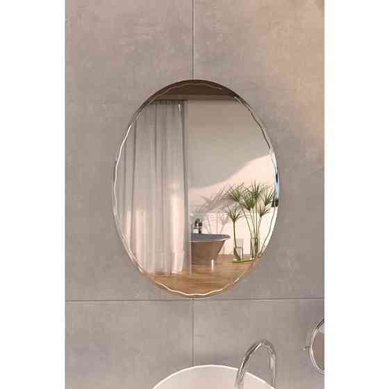 Дзеркало Lidz Latwa 140.07.11 (1) 650х800 настінне овальне з декором LD78LA6580 Київ