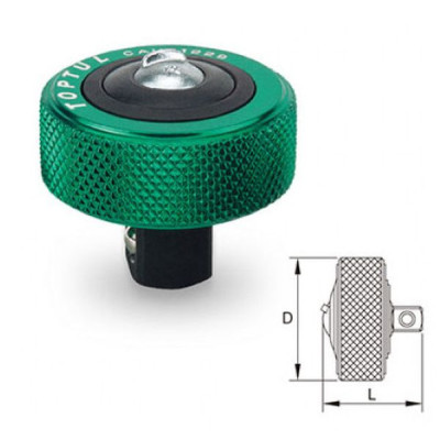 Тріскачка Toptul міні дискова 1/4" 52 зубці (CAUB0826) Вінниця - фото 2