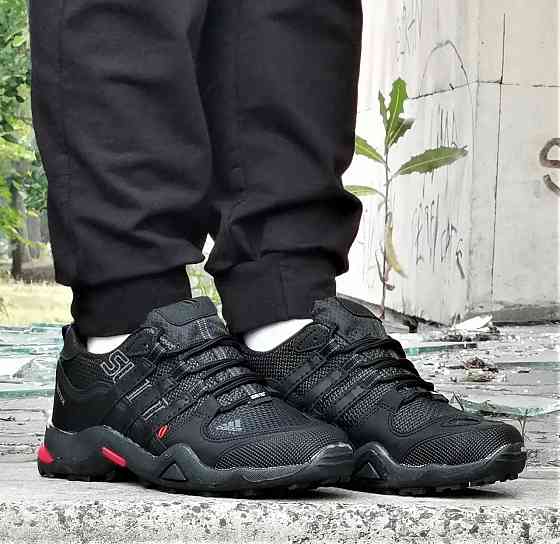 Термо Кроссовки Adidas Terrex Мужские Черные Адидас Терекс Еврозима Gore-Tex (размеры: 40,41,42,43,44) Днепр