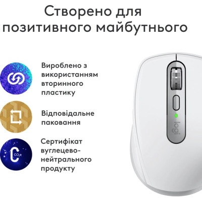 Мишка Logitech MX Anywhere 3S для MAC Wireless Pale Grey (910-006946) Вінниця - фото 2