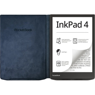 Чехол для электронной книги Pocketbook 743 Charge cover blue (N-QI-PU-743G-NB-WW) Винница - изображение 4