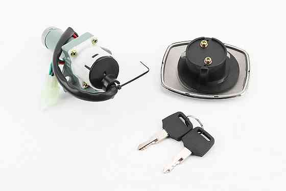 Замки к-кт (запалювання, кришка бака прямокутна) 125J Київ