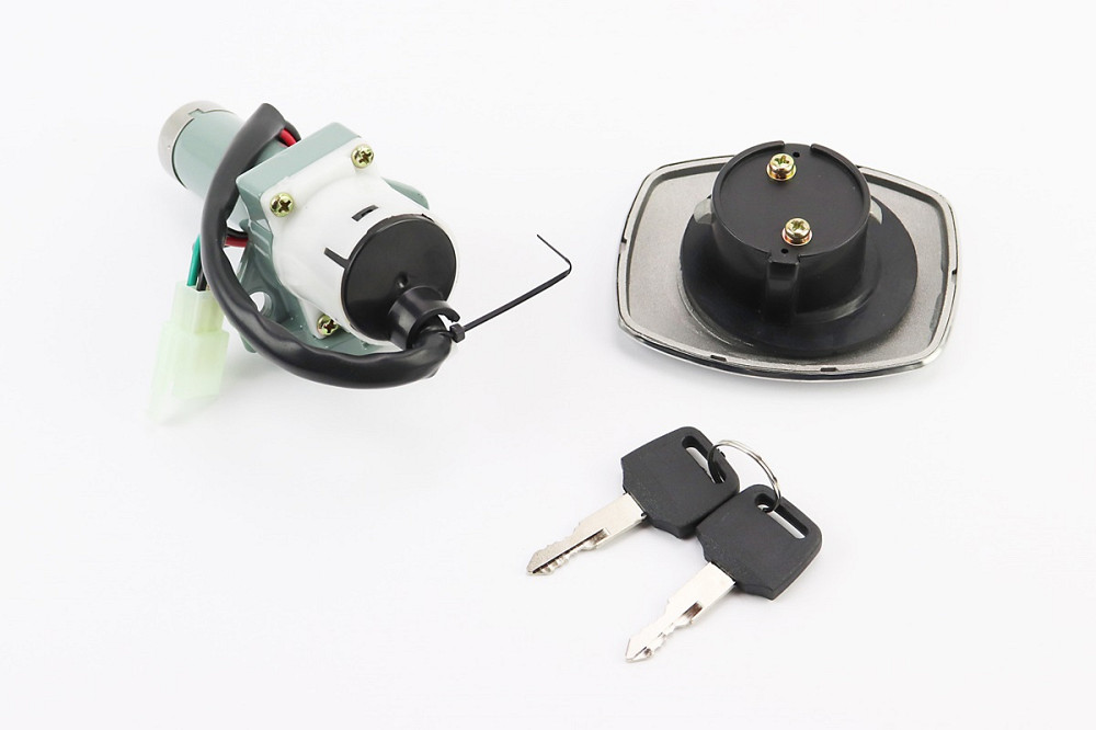 Замки к-кт (запалювання, кришка бака прямокутна) 125J Київ - фото 2