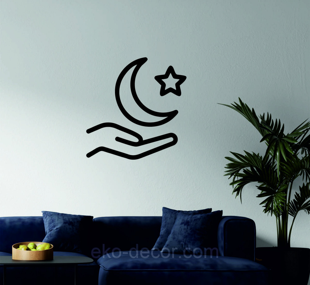 Декоративне настінне Панно «Іслам» Декор на стіну 90*90 см, Чорний Київ - фото 2