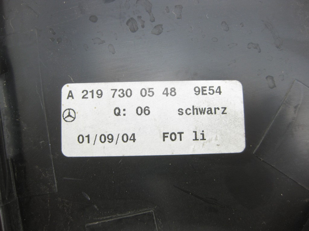 Mercedes-Benz  A2197300548 9E54 Кришка чорна під підлокітником карти задніх лівих дверей CLS C219 Одеса - фото 8