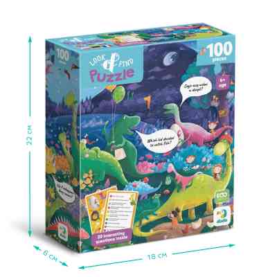 Пазл DoDo Шукай та знаходь Країна динозаврів, 100 елементів (300669) Вінниця