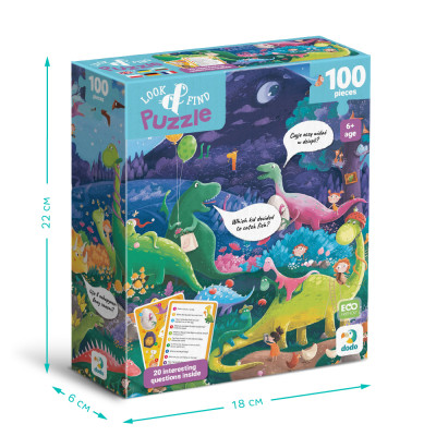 Пазл DoDo Шукай та знаходь Країна динозаврів, 100 елементів (300669) Вінниця - фото 6