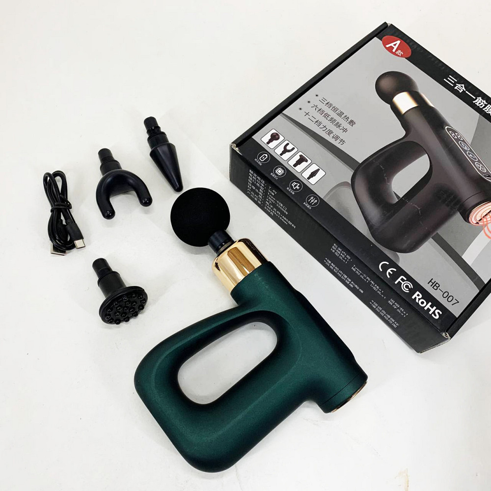 Вібраційний шийний масажер, Ударний масажний пістолет, Електричний масажний апарат для тіла MV-57 Львів - фото 5