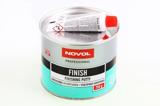 Шпатлевка отделочная Novol Finish 0.75кг + отвердитель 0.02кг Винница