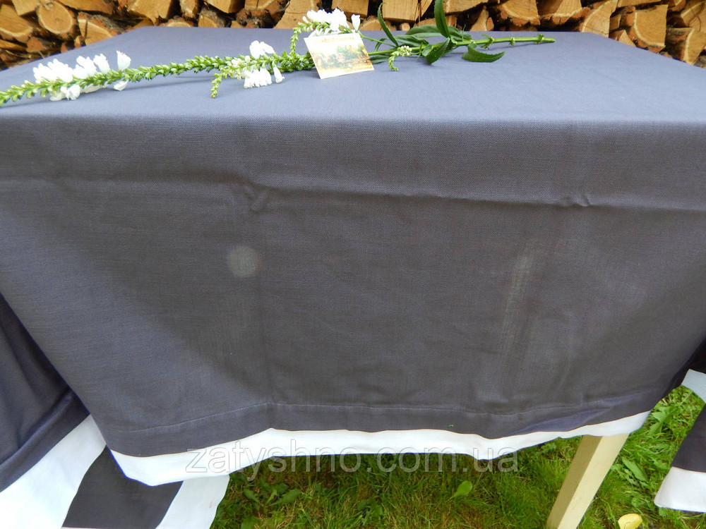 Скатертина синя щільна на подарунок Київ - фото 3