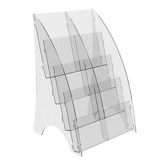 Буклетниця настільна EKOSTAR під єврофлаєра 4 яруси Київ