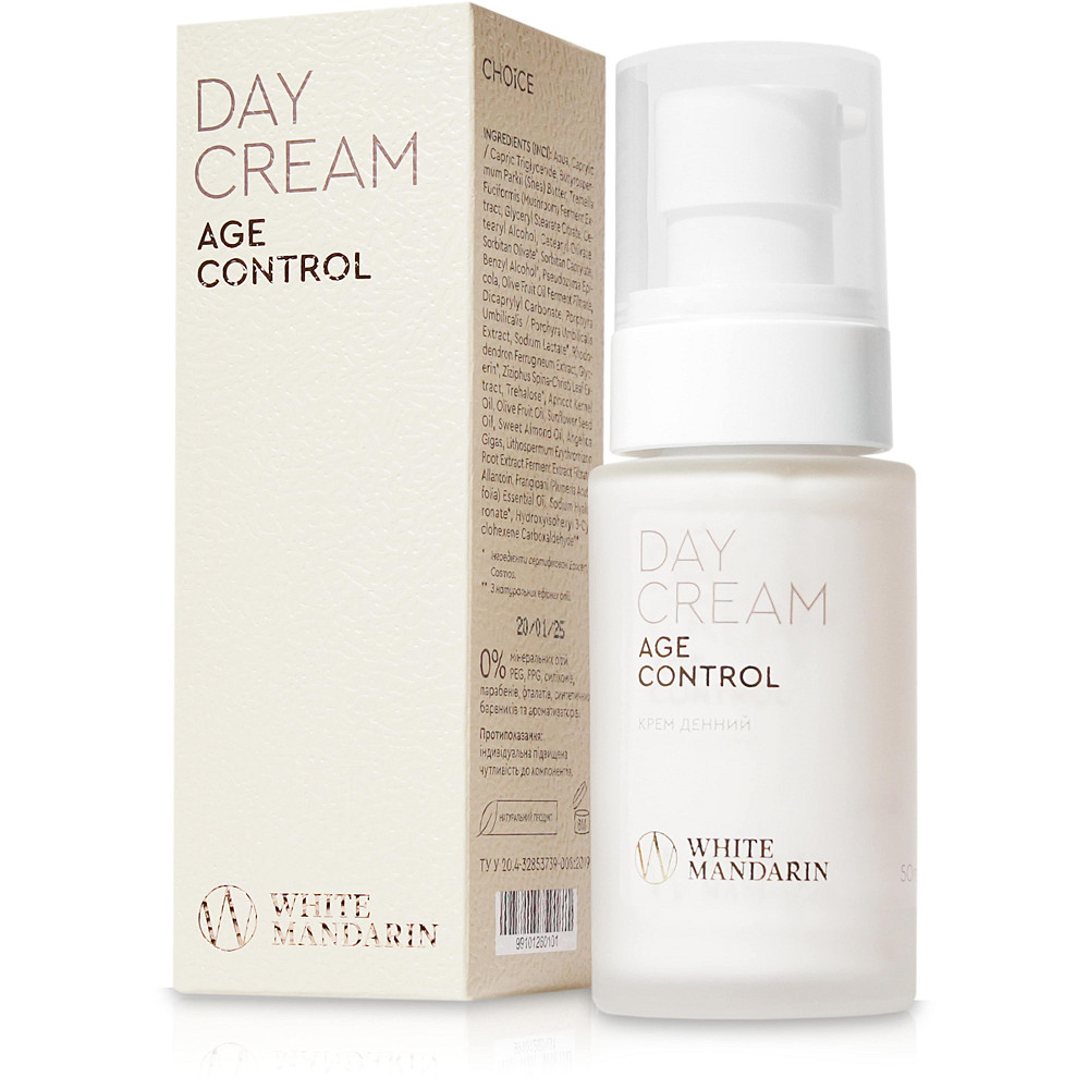 Дневной крем для омоложения кожи лица Age control White Mandarin 50 мл Киев - изображение 5