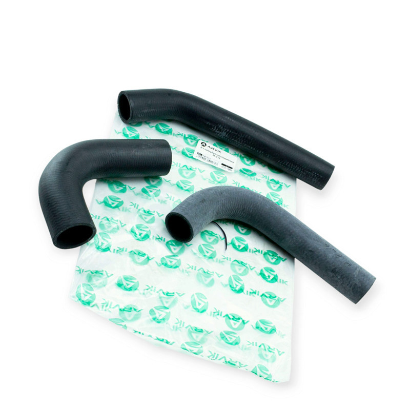 Патрубок Москвич 412 (к-кт 3 шт) радіатора Мукачево - фото 1