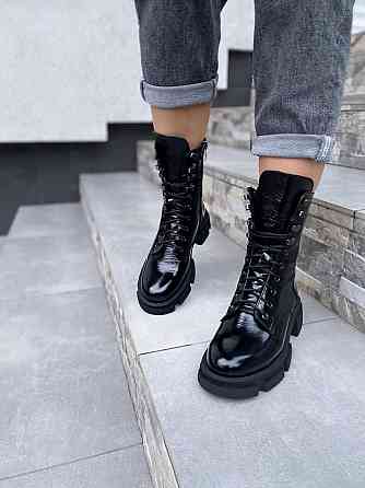 SOTHBY'S Черевики жіночі Sothby's чорні шкіра лакована 37/39р. (M-1730 4195) Коломыя