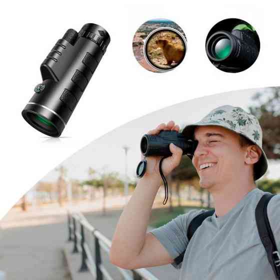 Монокуляр UN-3012 40X60 сверхмощный легкий компактный с двойной фокусировкой NU-57 Львов