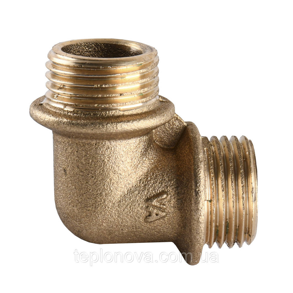 Косинець латунний 1/2| НР х 1/2| НР штампований з буртом А0113А VA Чернівці - фото 3