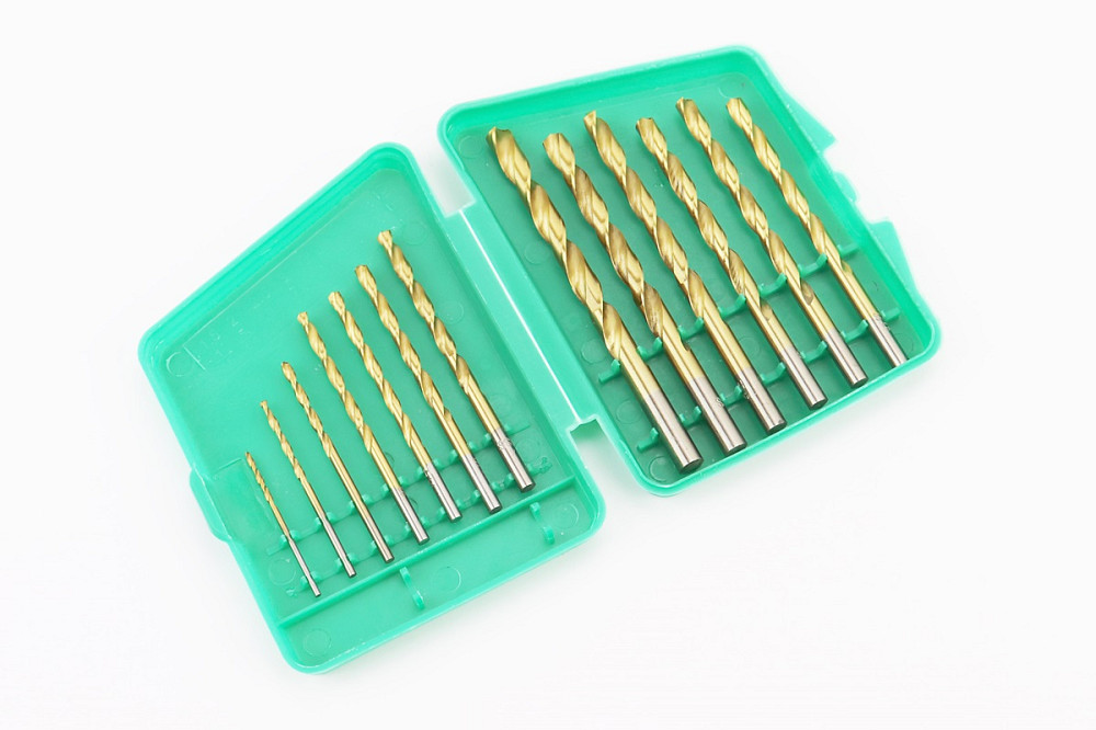 Набір свердел по металу 13шт D-1,5/2/2,5/3/3,2/3,5/4/4,5/4,8/5/5,5/6/6,5мм HSS TiN 11-1305 Киев - изображение 1