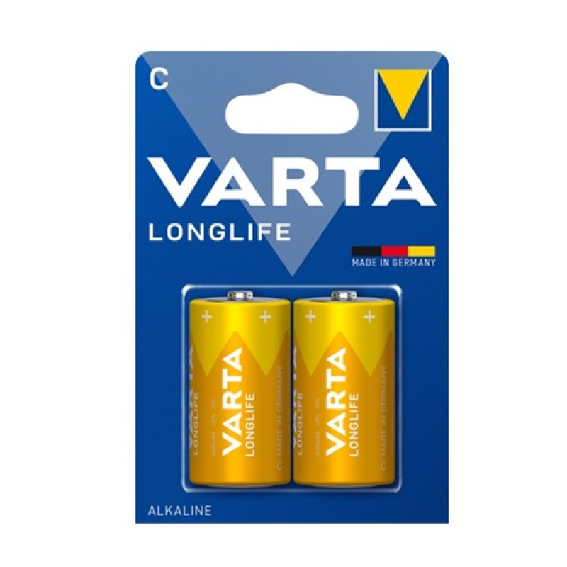 Батарейка VARTA LONGLIFE С LR14 2xBL ALKALINE KOD-5263 Одесса - изображение 1