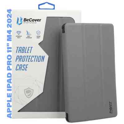 Чехол для планшета BeCover Smart Case Apple iPad Pro 11" M4 2024 Grey (711625) Винница