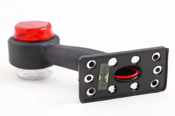 Габаритний бічний ріжок 15см діодовий косою червоний/білий Вінниця