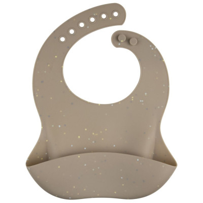 Нагрудничек Canpol babies DOTS силиконовый с карманом, бежевый (51/029_bei) Винница - изображение 1