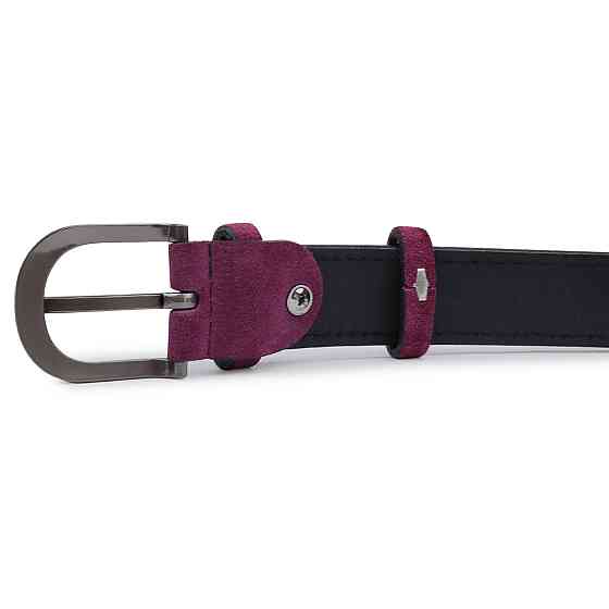 Выразительный замшевый женский ремень Vintage 20792 Фиолетовый Киев