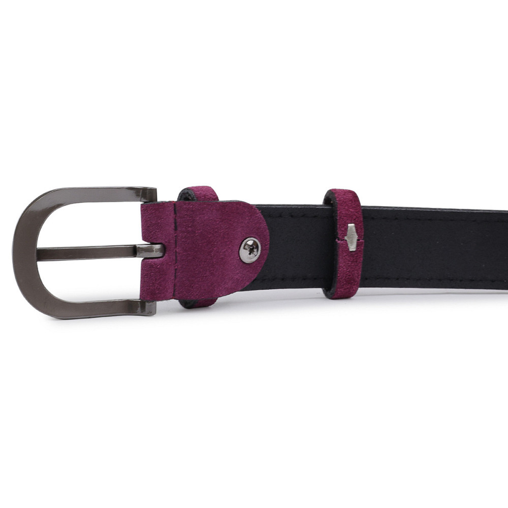 Выразительный замшевый женский ремень Vintage 20792 Фиолетовый Киев - изображение 5