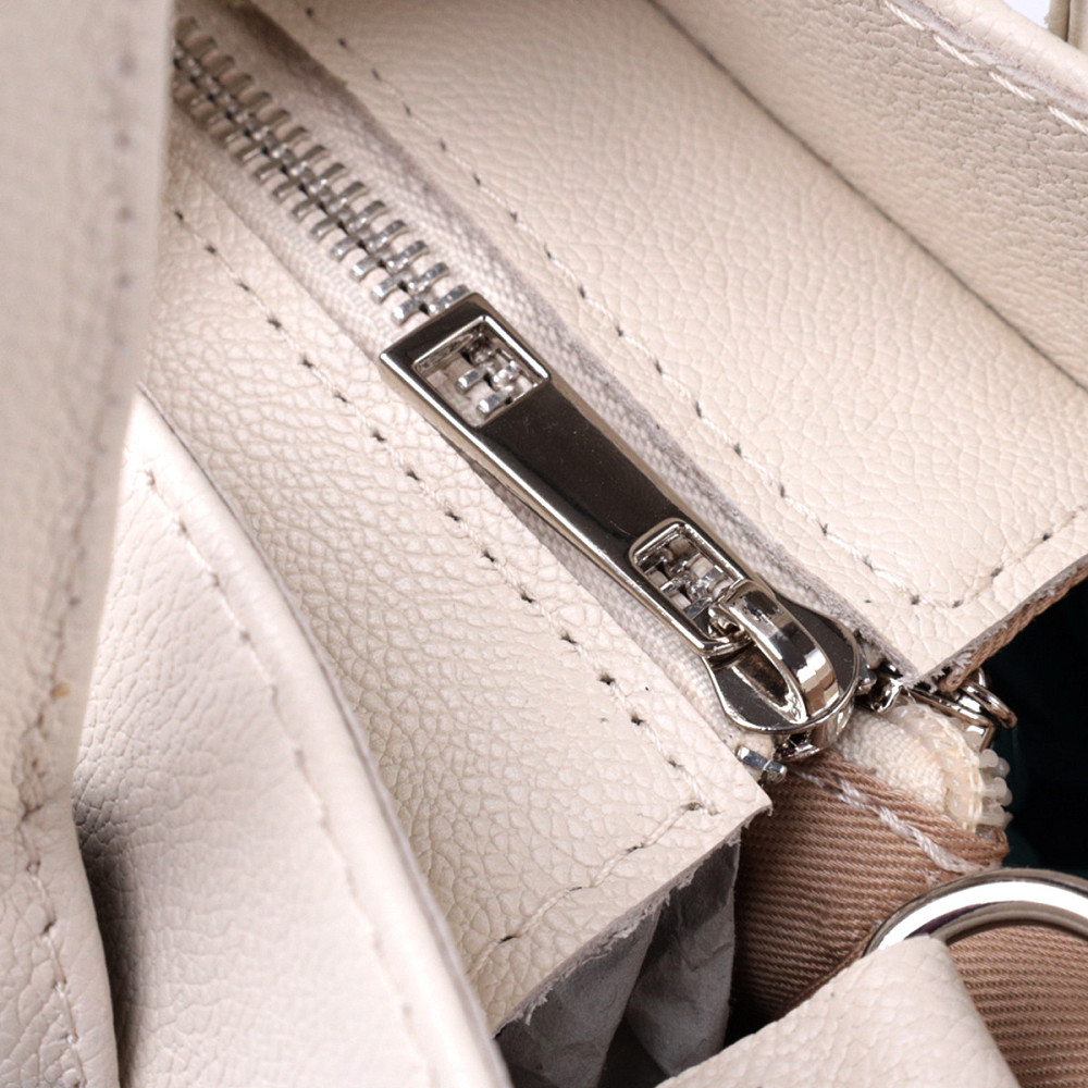 Ділова жіноча сумка з двома ручками з натуральної шкіри Shvigel 22830 Бежева Київ - фото 8