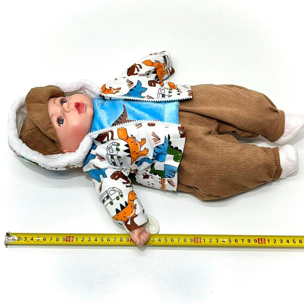 Лялька-пупс м'яконабивна з соскою та звуковими ефектами рус 44см Вид 3 (M 5924 І UA) Чернігів - фото 3